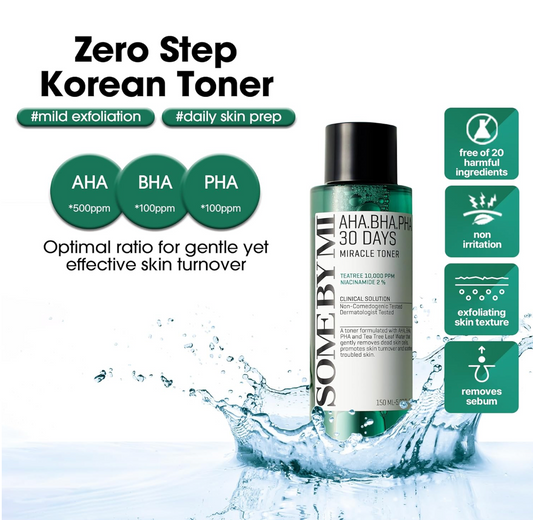 Corea Del Sur SOMEBYMI Saber Honey Tea Tree Three Acid Essence 50Ml Adecuado Para El Control Del Aceite De La Piel Sensible Al Acné