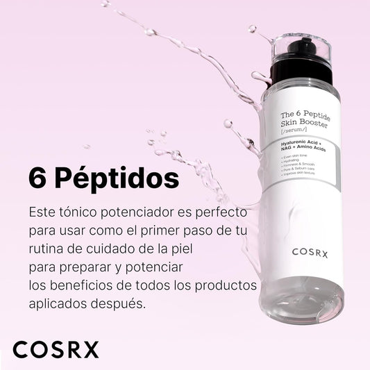 COSRX 6X Suero De Tóner Potenciador De Péptido, Niacinamida Y Ácido Hialurónico, Renovación De La Piel, Esencia Para El Rostro, Producto Coreano Para El Cuidado De La Piel