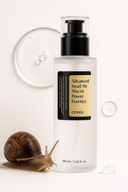 Esencia de Caracol COSRX Snail 96 Mucin | Sérum Hidratante Coreano K-Beauty Borelibeauty